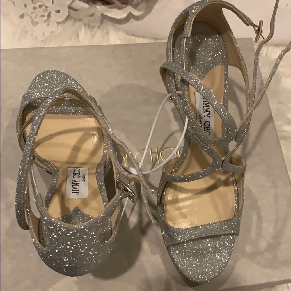 Jimmy Choo Lance Sandal Glitter